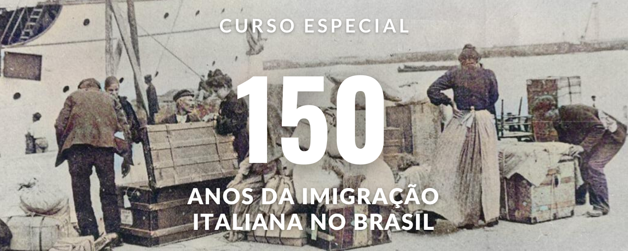 italianos no desembarque do porto de Santos