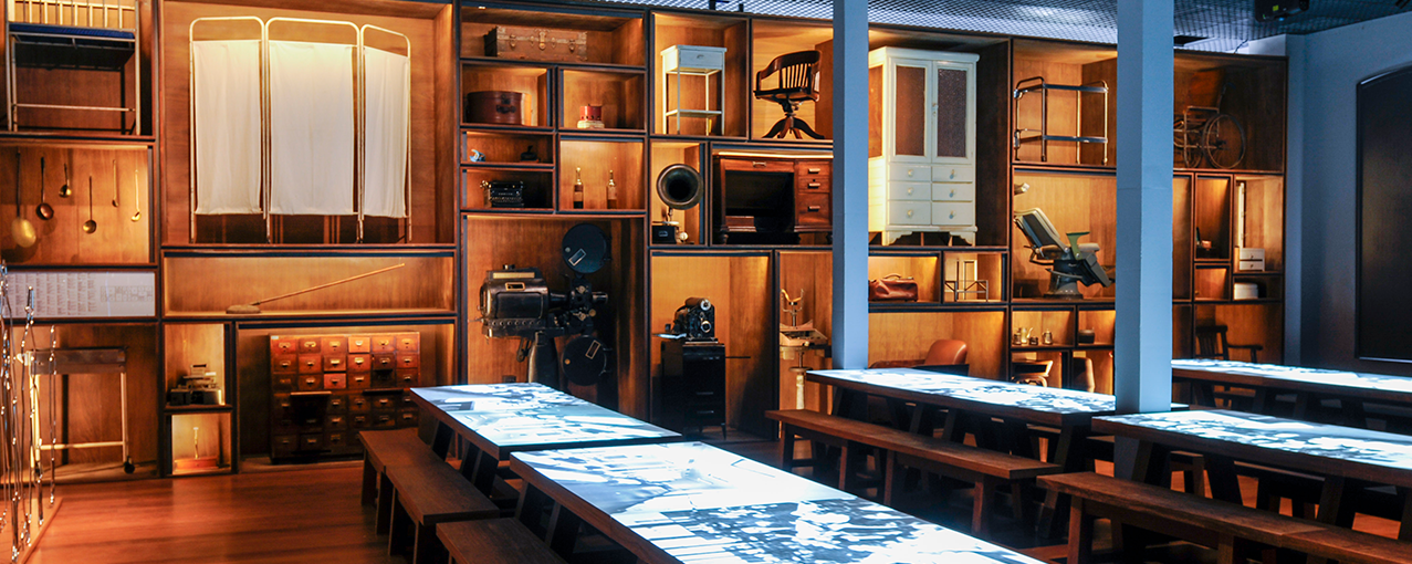 Foto da exposição de longa duração