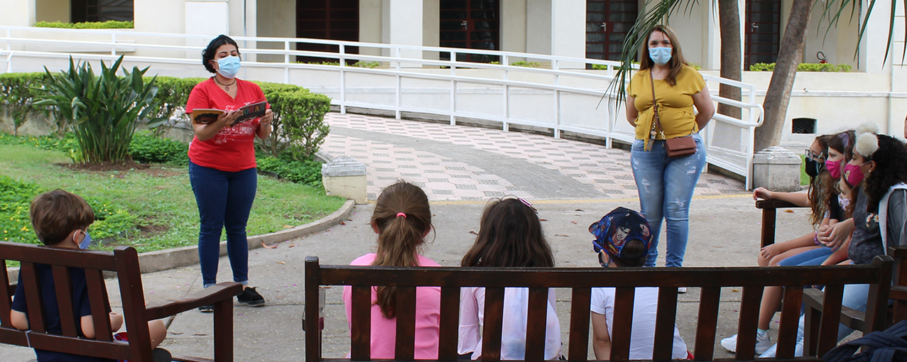 Foto - Mediação de Leitura no Museu