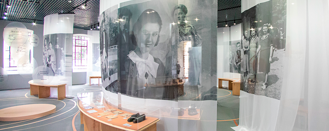 Foto da exposição temporária Mulheres em Movimento