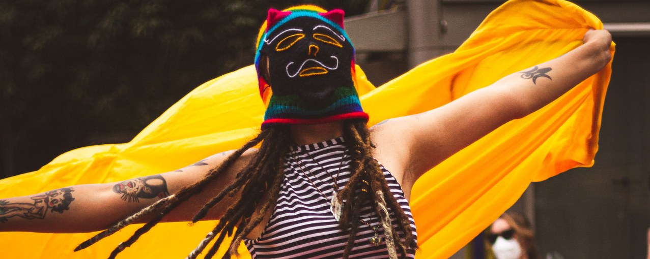 Foto do ato pachamama em SP