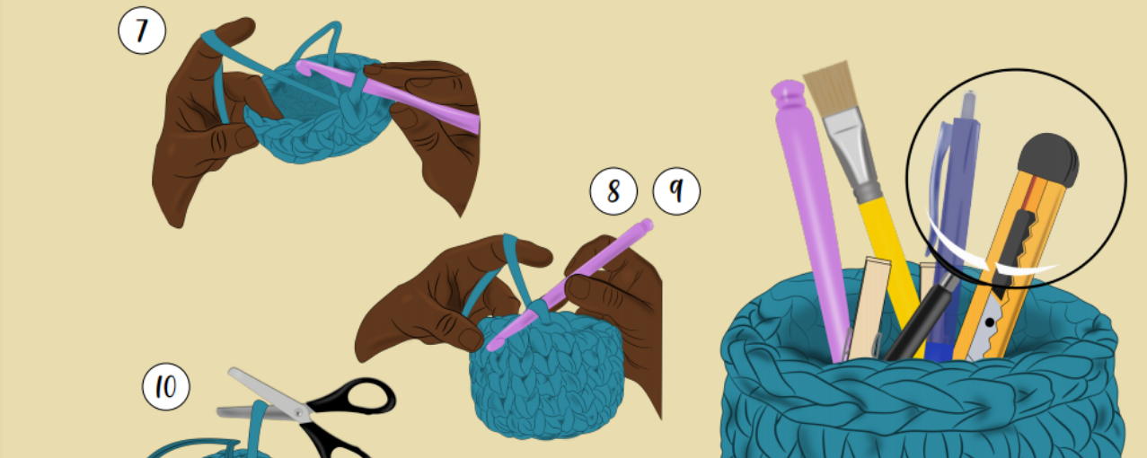 desenho ilustrativo da oficina ponto a ponto.