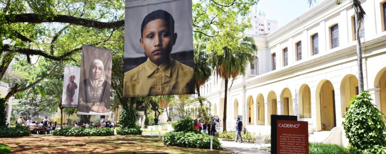 foto do jardim do Museu da Imigração