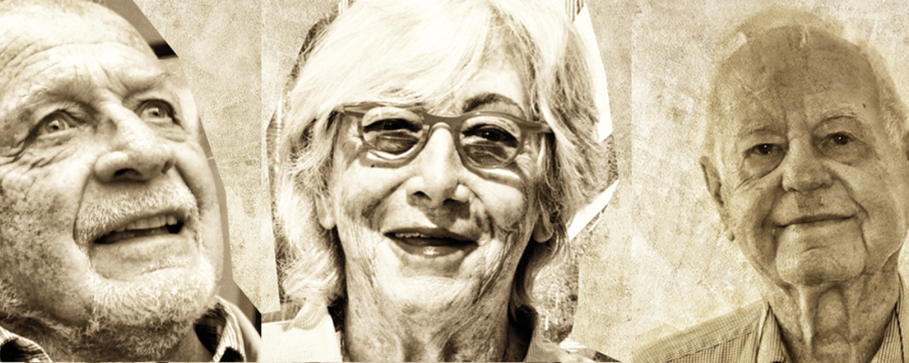 Imagem com três retratos da exposição Nonni di São Paulo