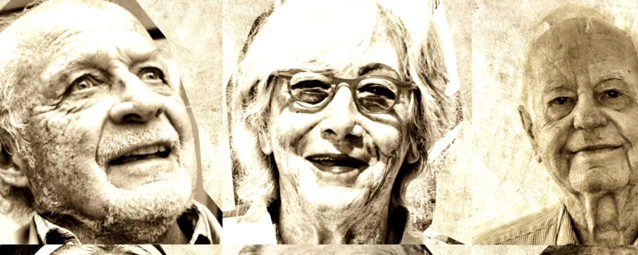 Imagem de três avós que participam da exposição Nonni di São Paulo